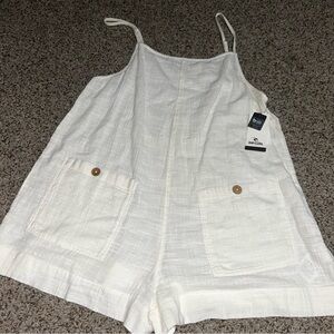 Rip Curl Classic Surf White Romper Size L NWT